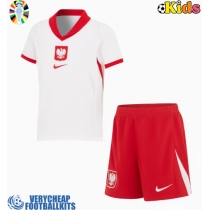 Poland Replica Home Minikit Euro 2024 Short Sleeve (+ pants)